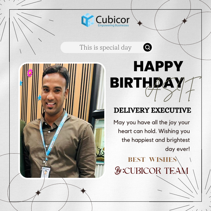 Cubicor Birthday Boy Asif 2024