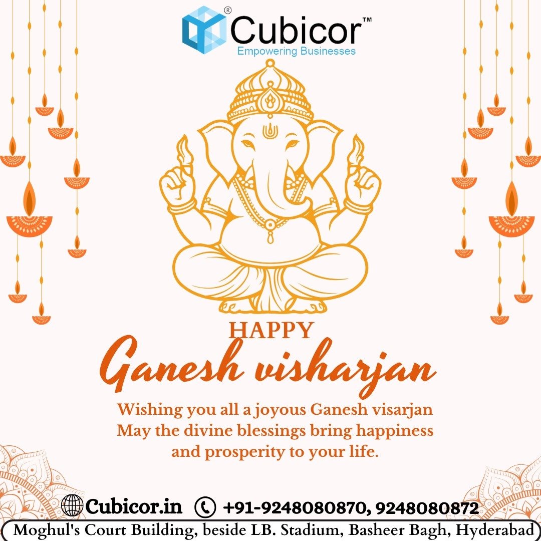 Happy Ganesh visharjan from cubicor